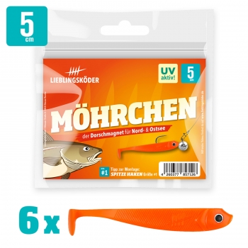 Lieblingsköder Set Gummifische - Alle 5 cm Grundfarben