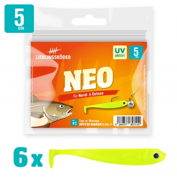 Lieblingsköder Set Gummifische - Alle 5 cm Grundfarben