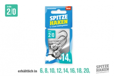 Lieblingsköder Spitze Haken 2/0