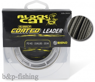 Black Cat Rubber Coated Leader, grau