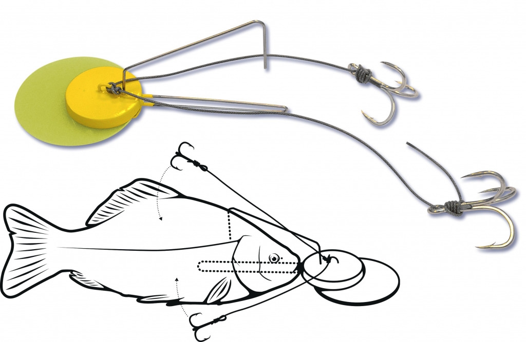 Black Cat Dead Bait Jig Rig Yellow