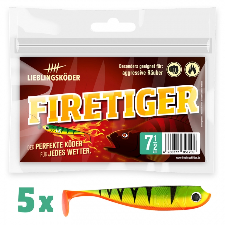 Lieblingsköder Set Gummifische - Alle 7,5 cm Grundfarben