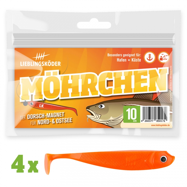 Lieblingsköder Set Gummifische - Alle 10 cm Grundfarben