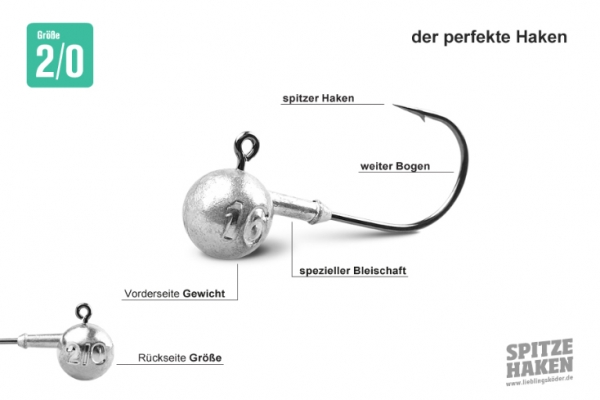 Lieblingsköder Spitze Haken 2/0