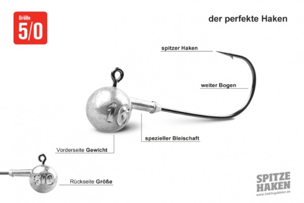 Lieblingsköder Spitze Haken 5/0